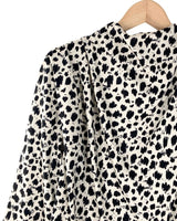 Blusa satinada manga larga