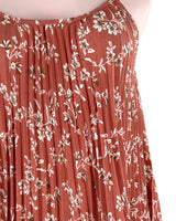 Blusa de tiras plisada print