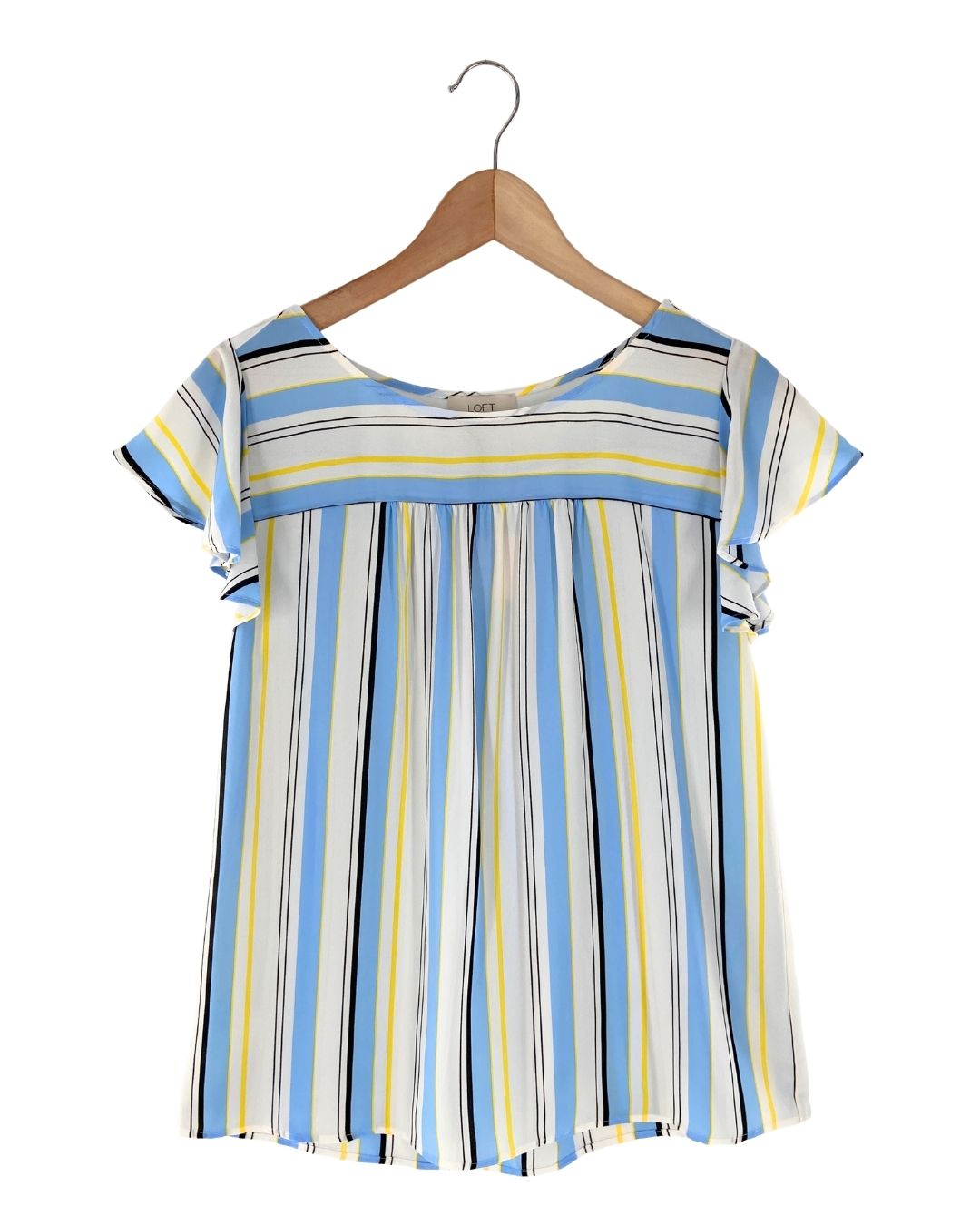 Blusa a rayas con vuelo