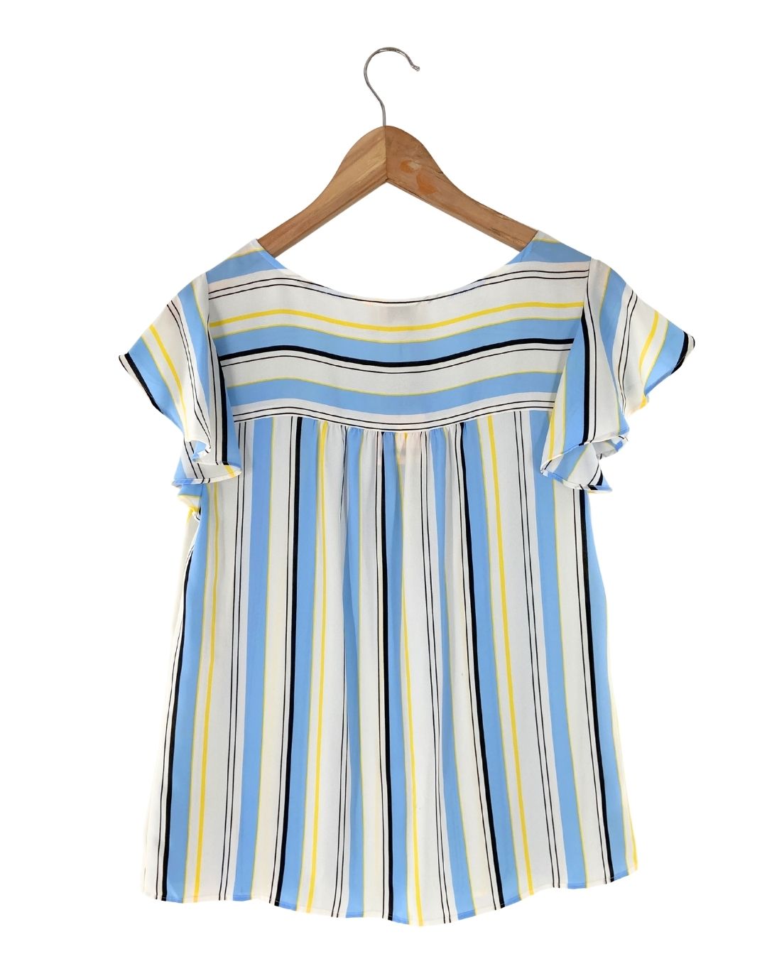 Blusa a rayas con vuelo