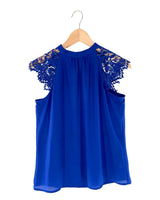 Blusa sleeveless manga barca