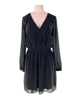 Vestido mangas traslucidas