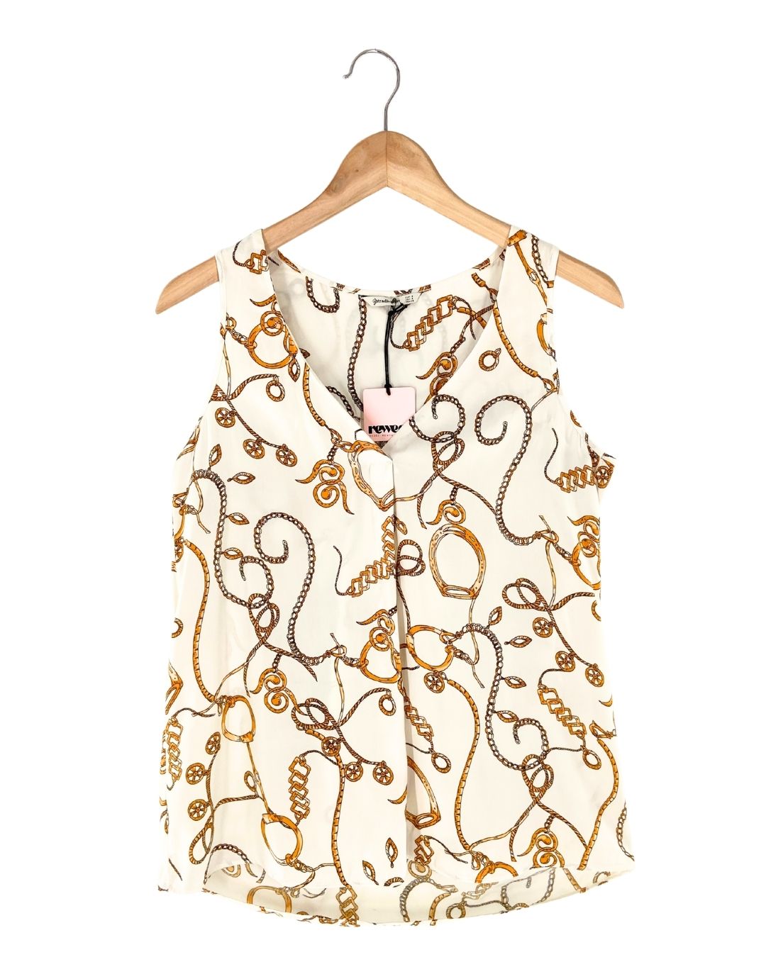 Blusa satinada sleeveless