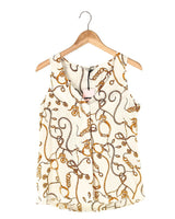 Blusa satinada sleeveless