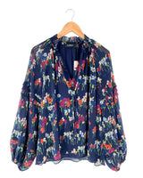 Blusa anudada al cuello print