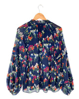 Blusa anudada al cuello print