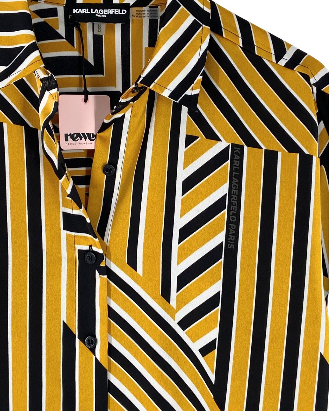 Camisa satinada manga larga