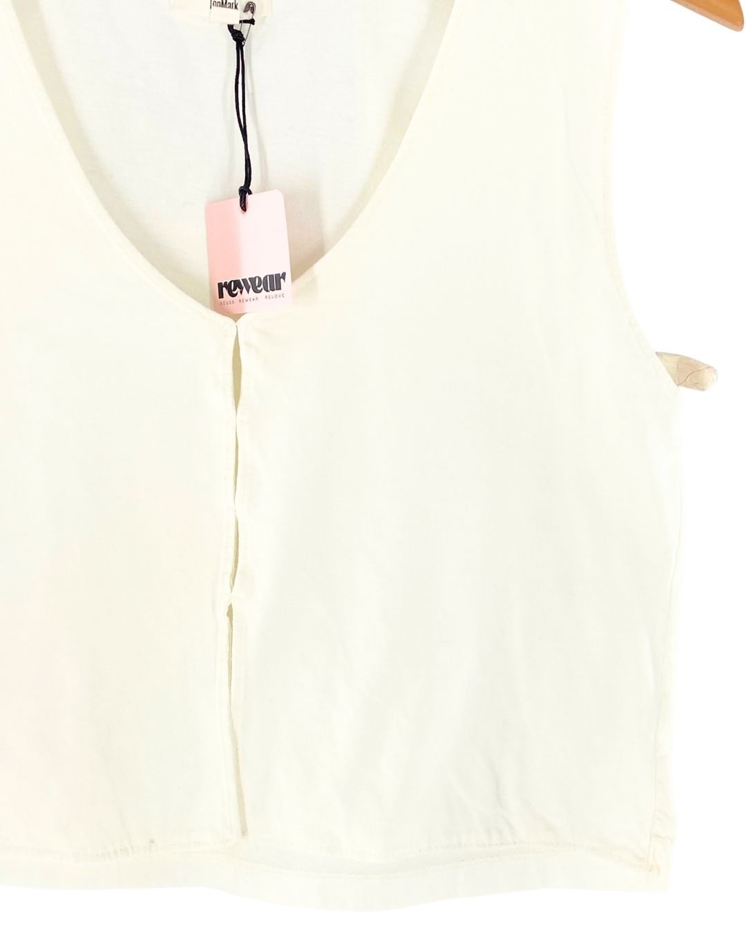 Blusa crop sleeveless