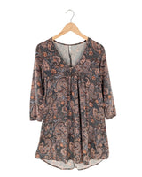 Vestido mini amplio print