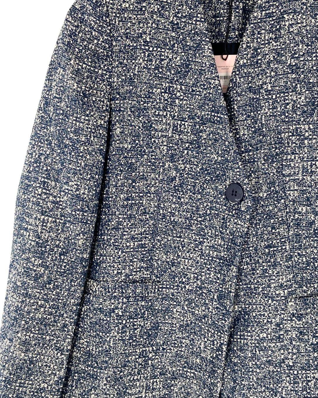 Abrigo midi con hilos