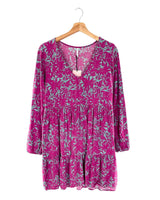 Vestido midi amplio print