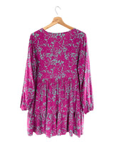 Vestido midi amplio print