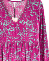 Vestido midi amplio print