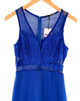 Vestido midi con encaje