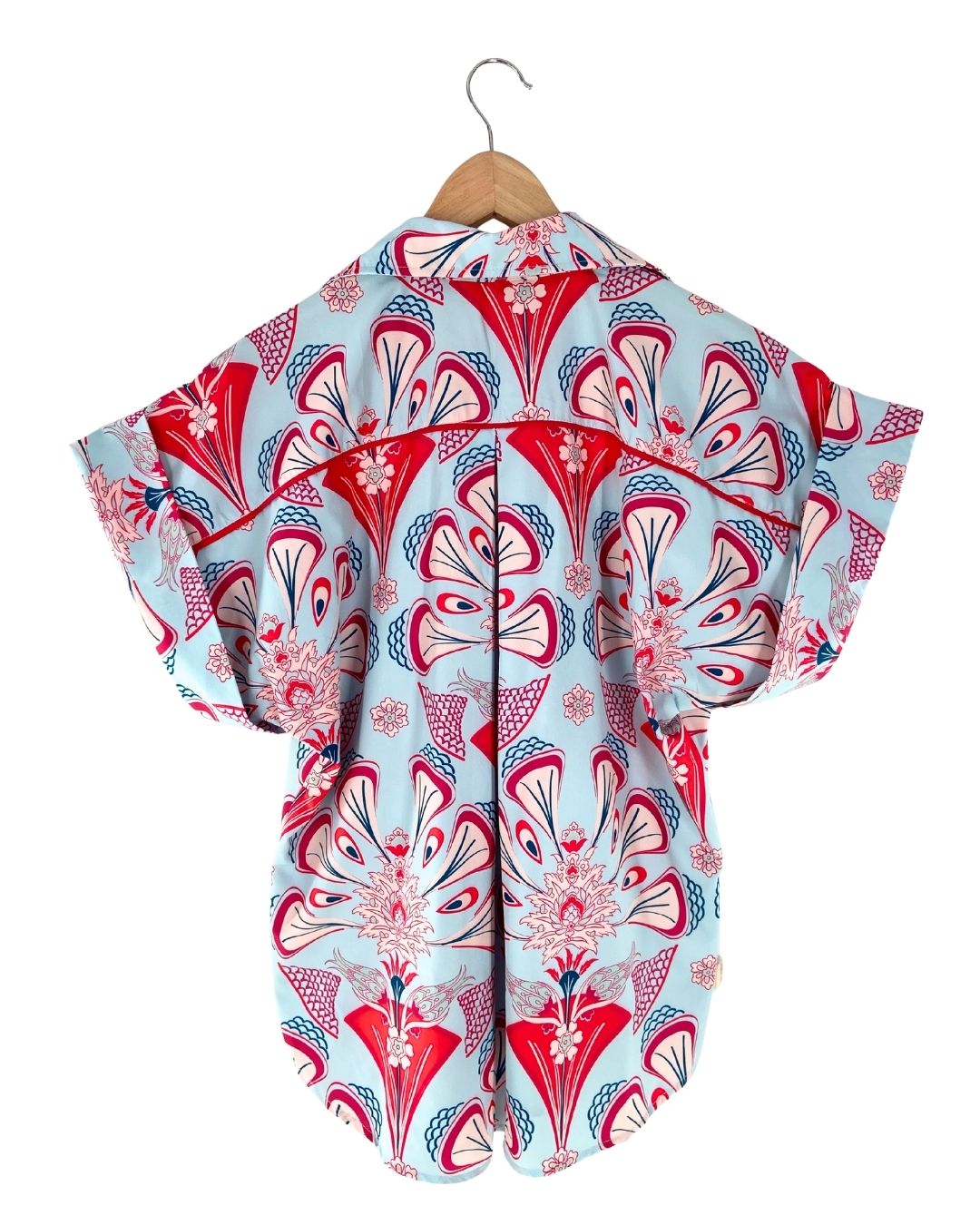 Blusa abotonada print flores