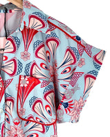 Blusa abotonada print flores