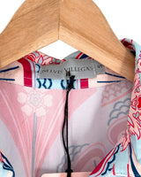 Blusa abotonada print flores