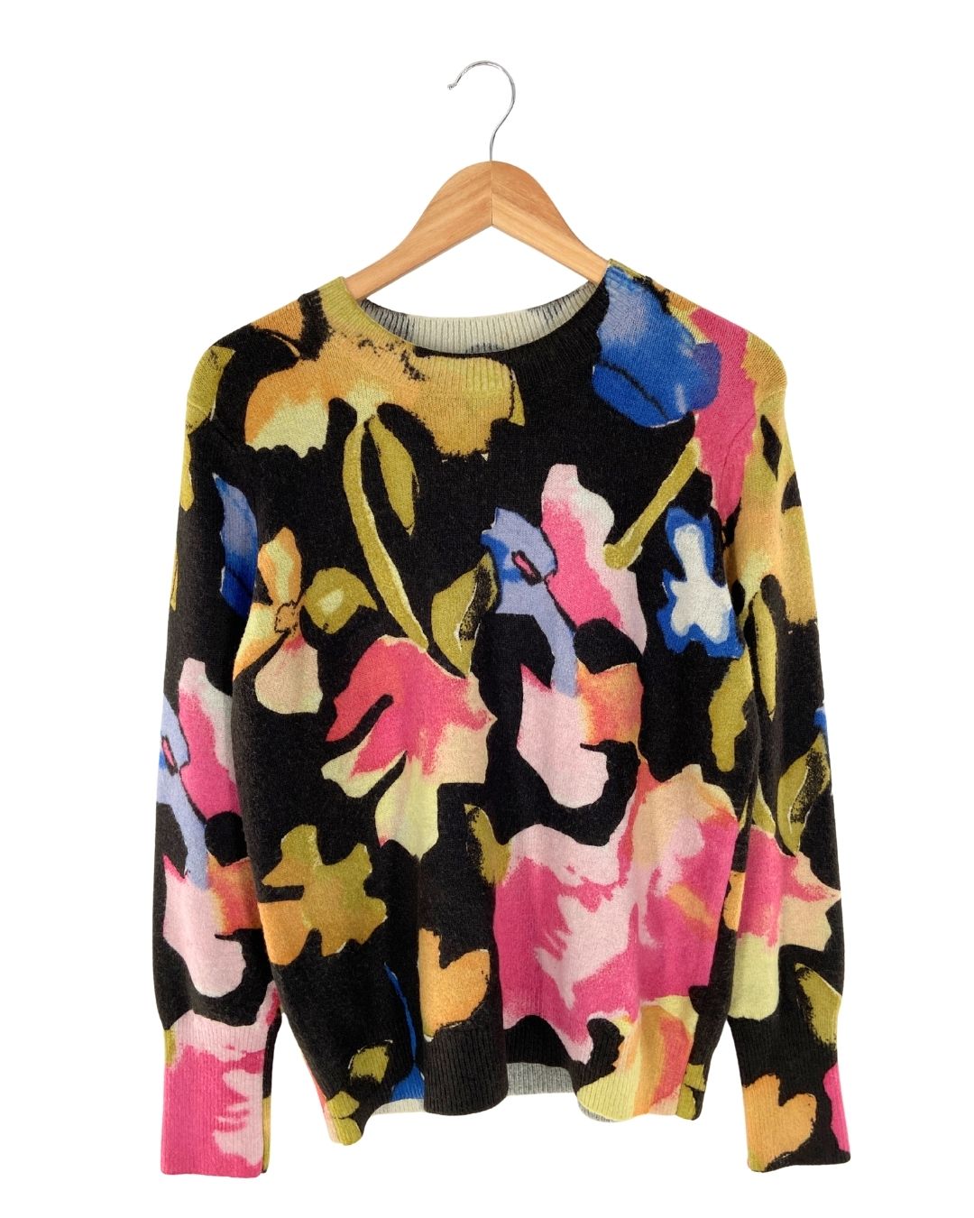 Saco tejido print flores