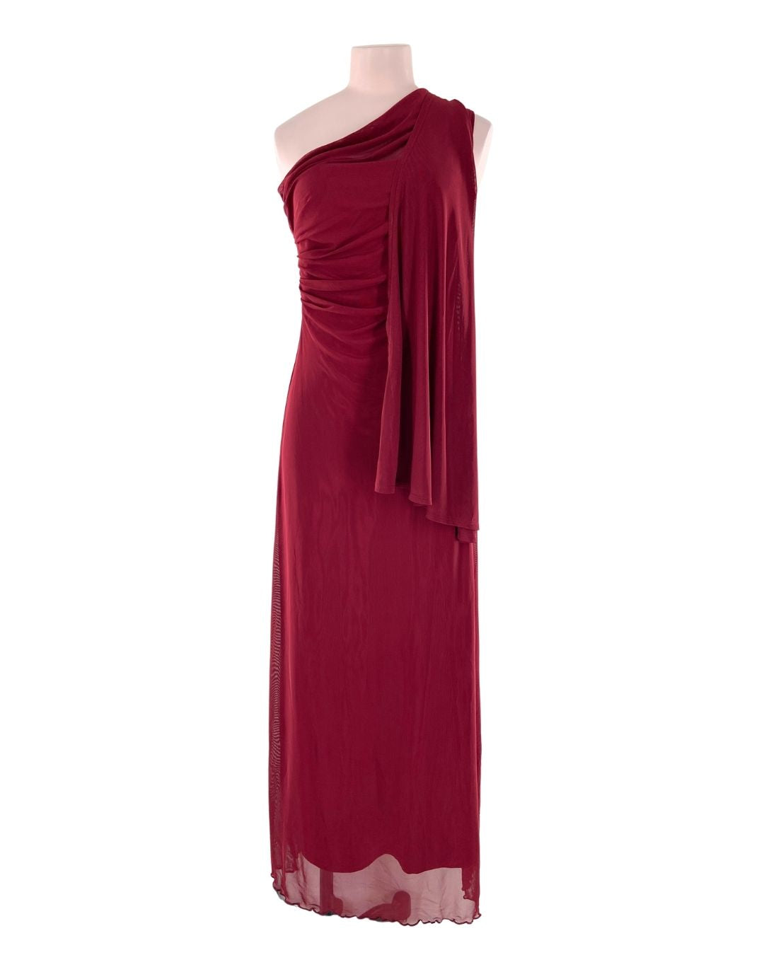Maxi vestido one shoulder