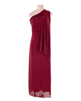 Maxi vestido one shoulder