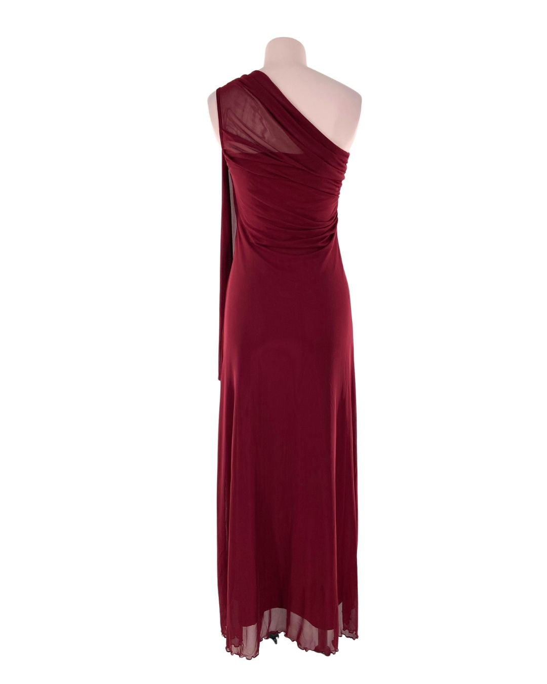 Maxi vestido one shoulder