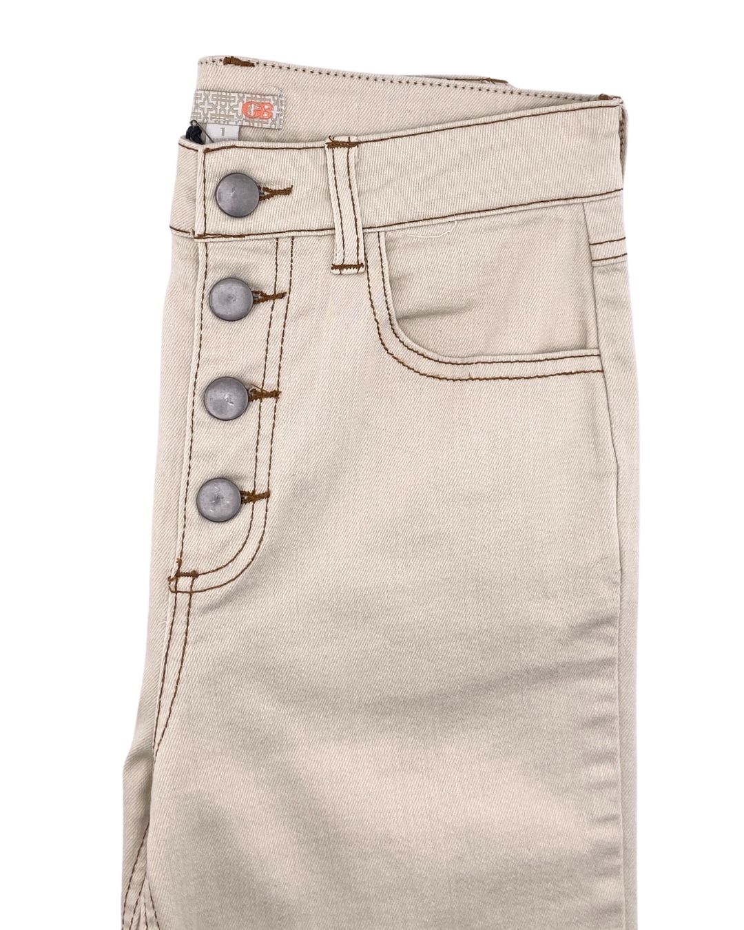Jean flare abotonado