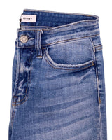 Jean strech botas deshiladas