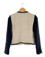 Blazer en tweed color block