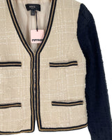 Blazer en tweed color block