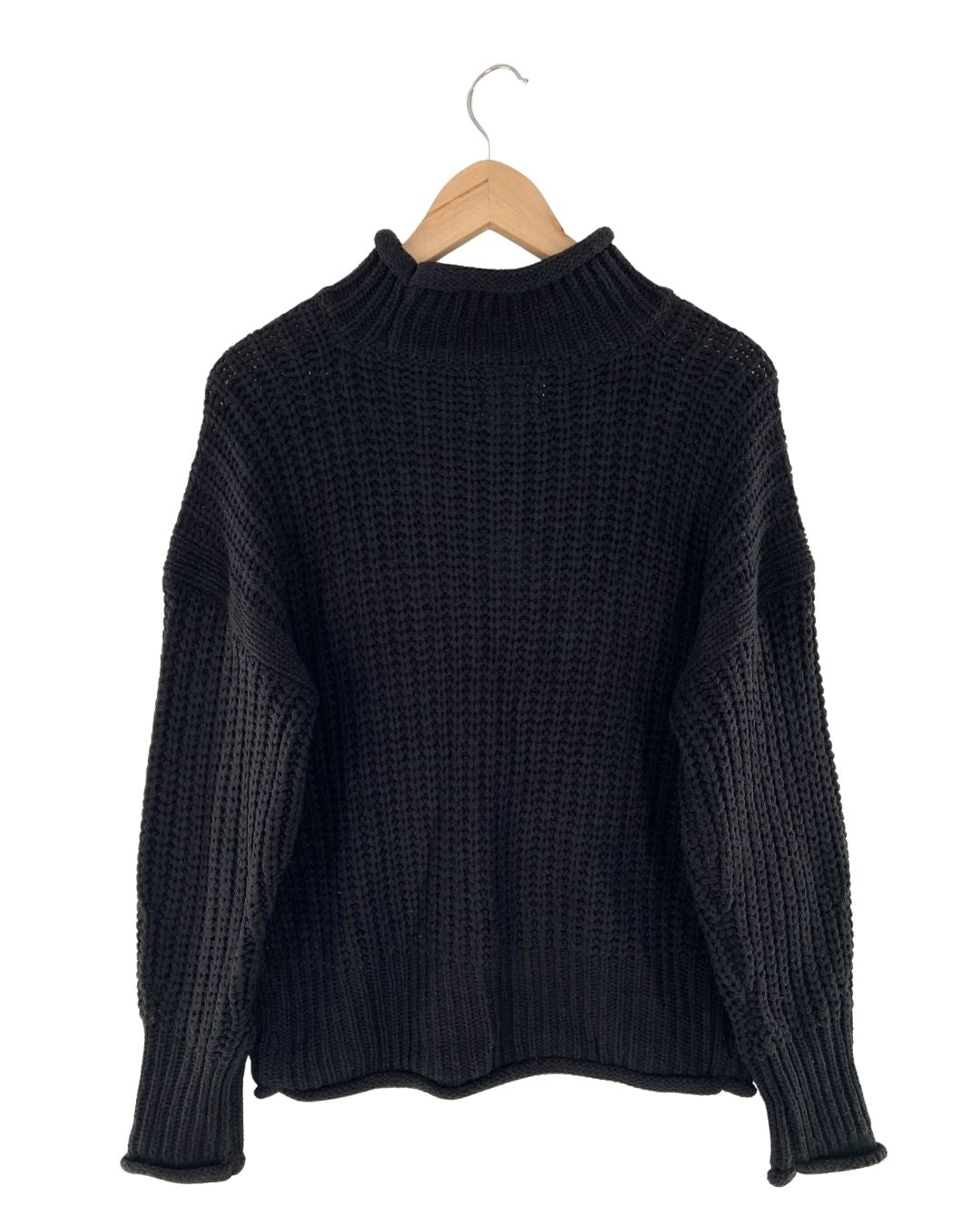 Saco tejido cuello alto