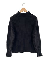 Saco tejido cuello alto