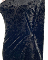 Vestido en velvet one shoulder