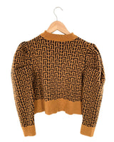 Saco tejido con diseño