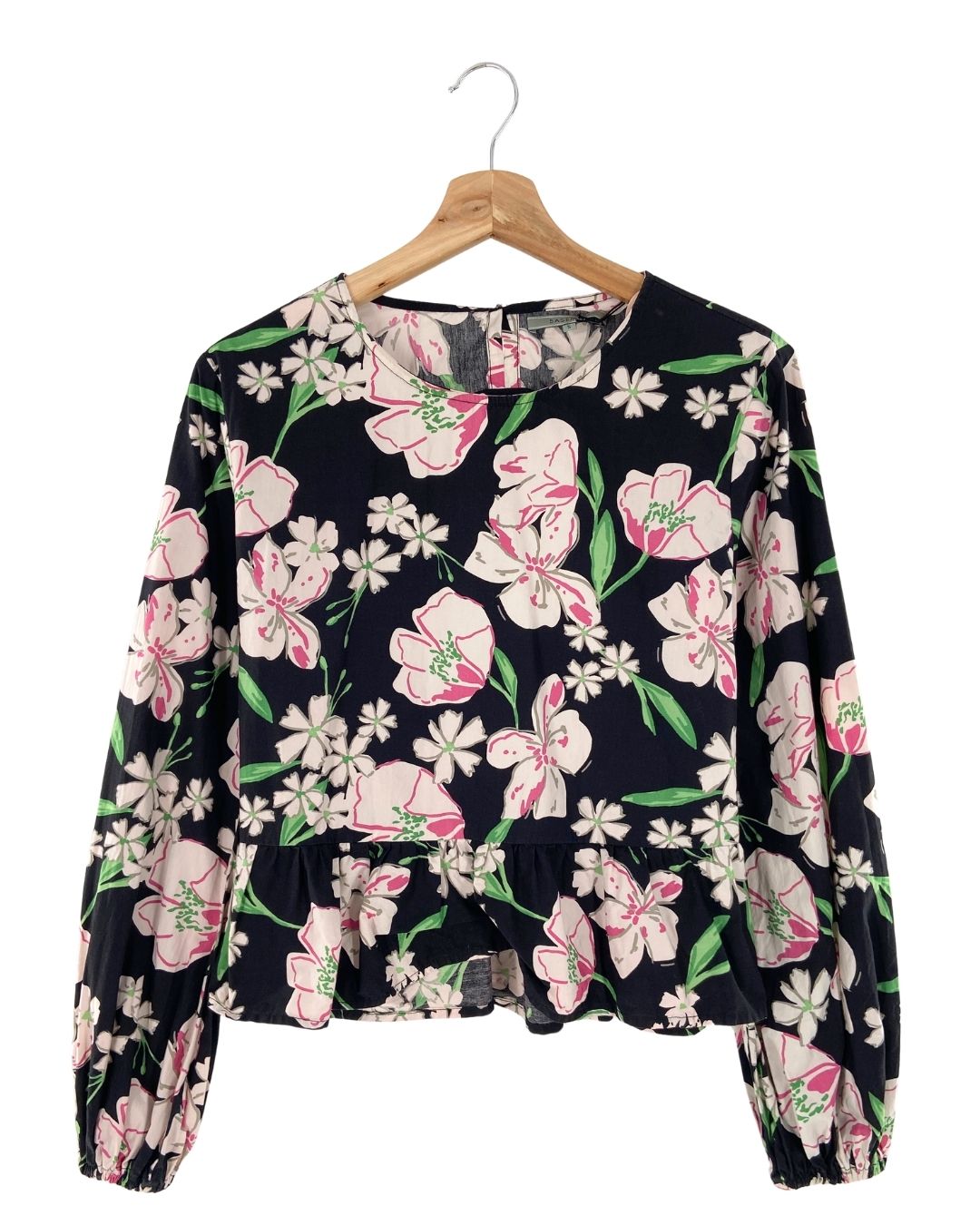 Blusa manga larga escote