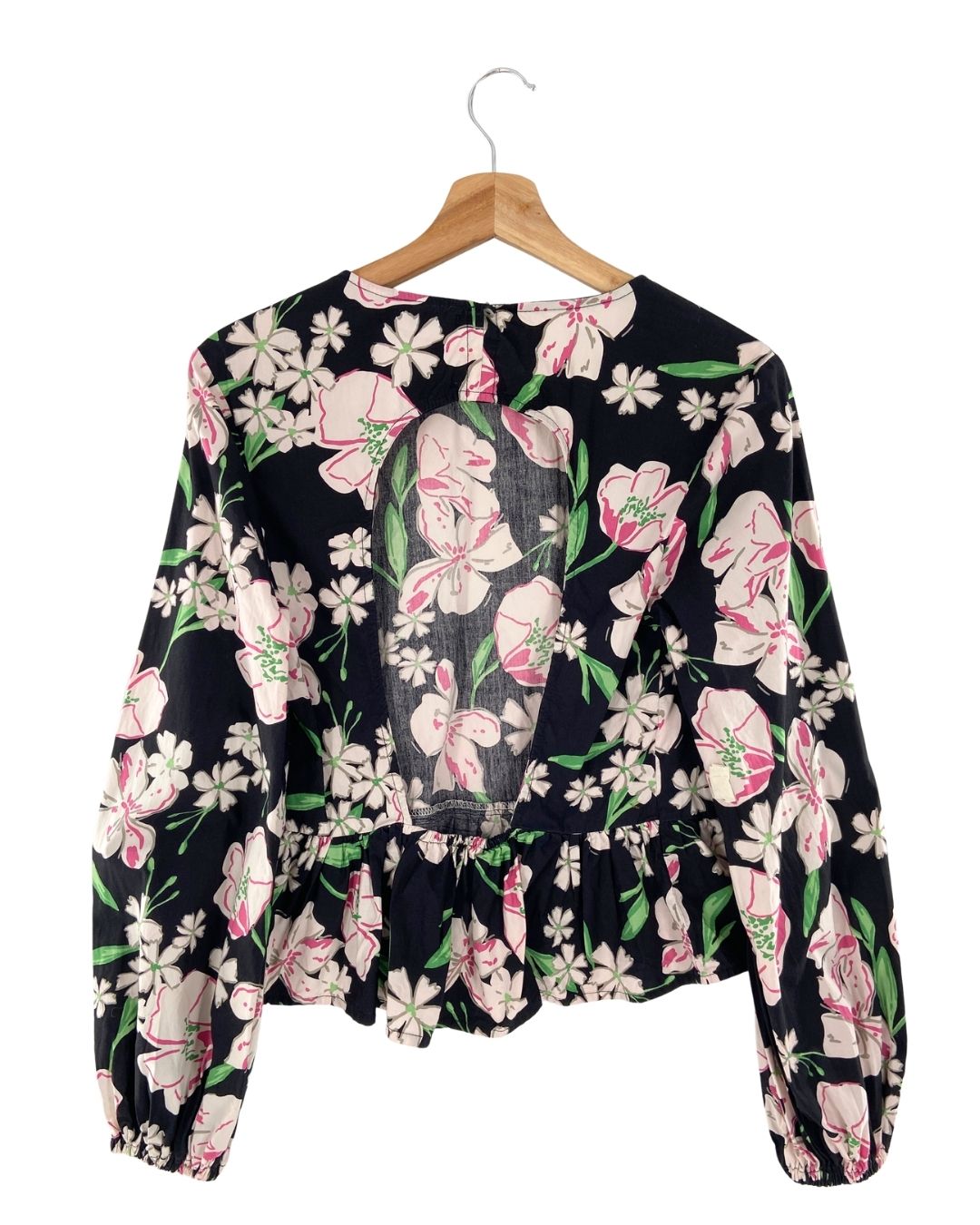 Blusa manga larga escote