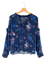 Blusa manga larga print flores
