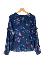 Blusa manga larga print flores