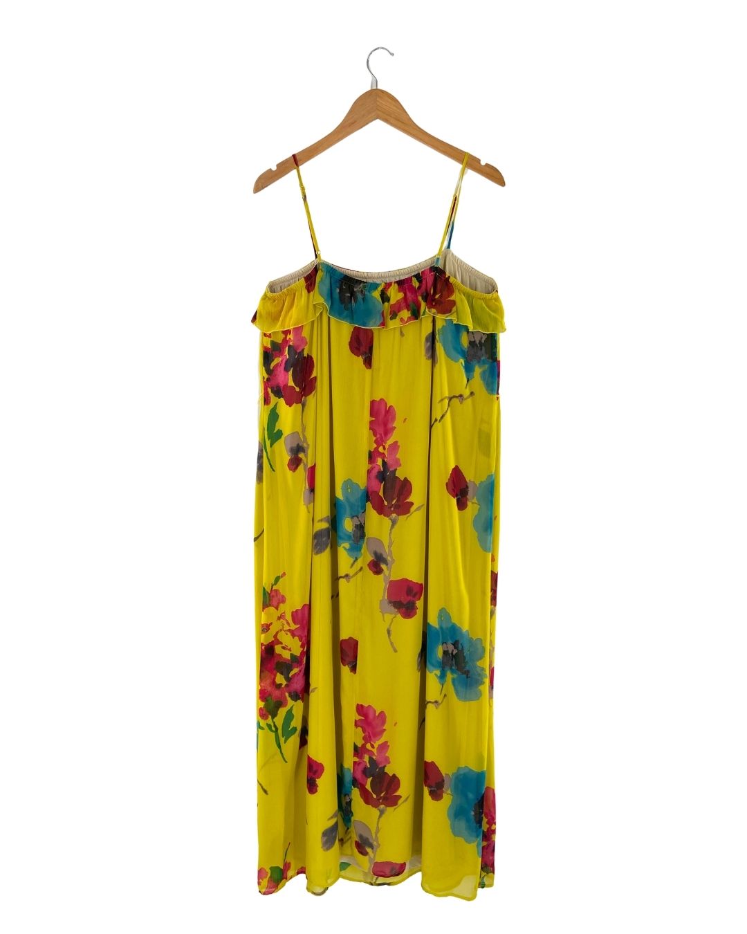 Maxi vestido amplio de tiras