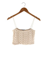 Crop top tejido de tiras