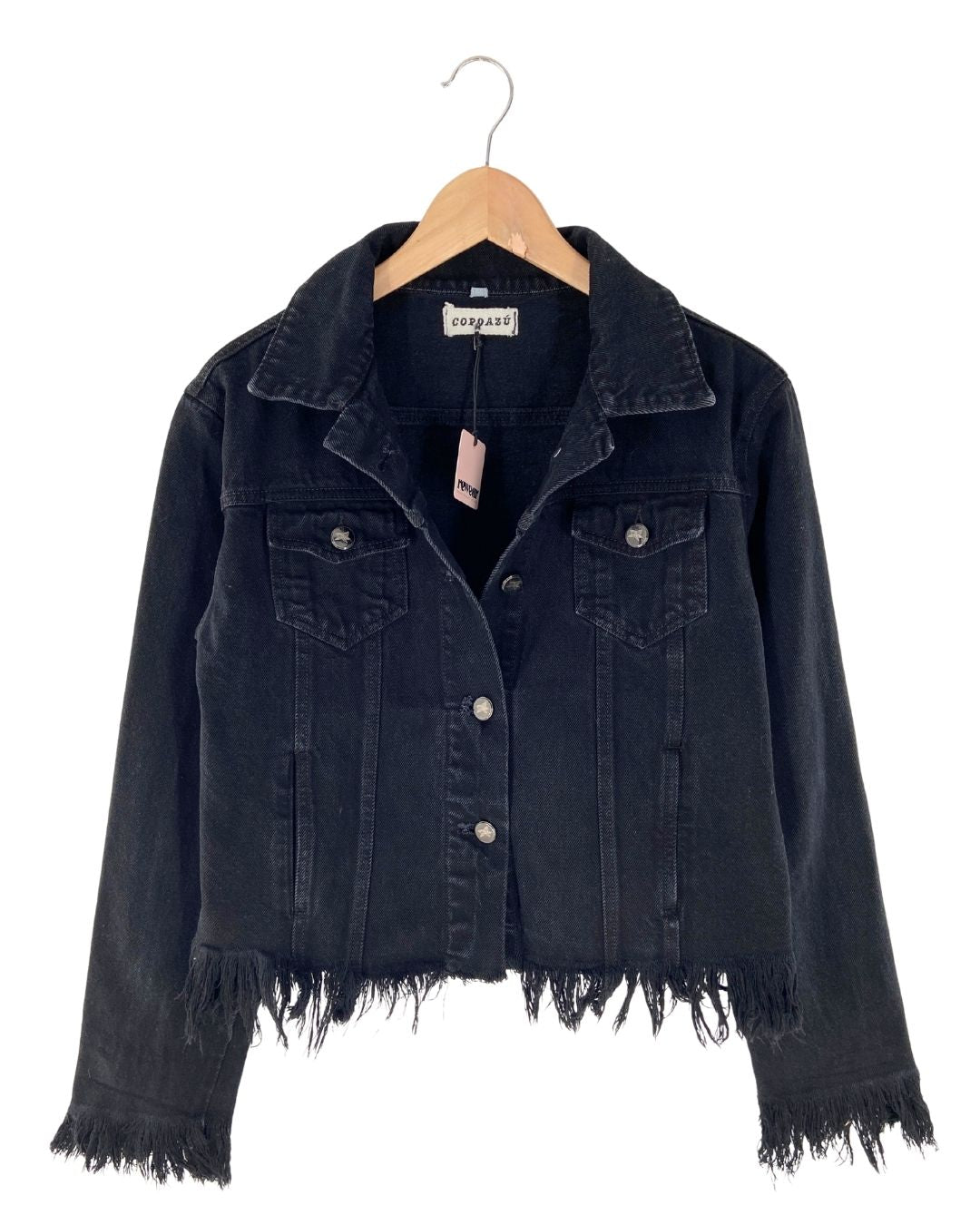 Chaqueta en denim abotonada