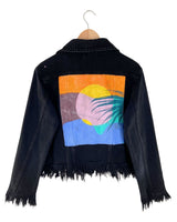 Chaqueta en denim abotonada
