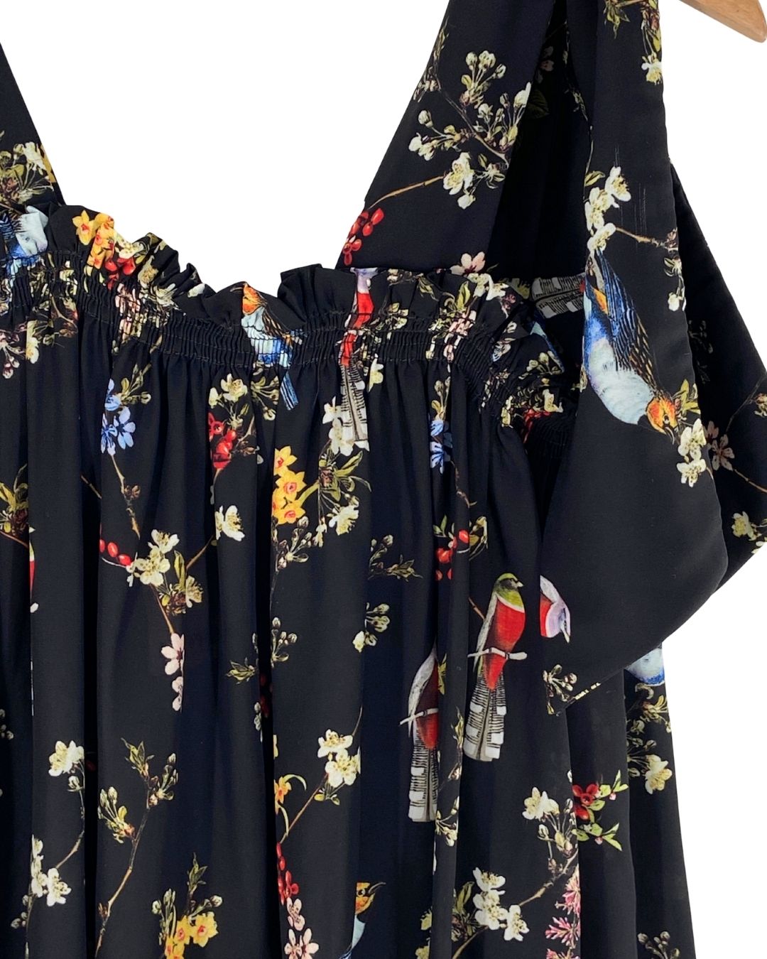 Blusa de tiras anchas anudadas