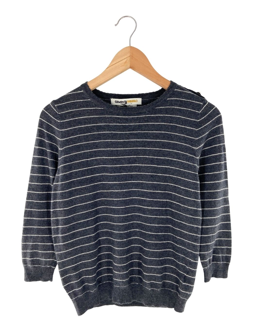 Saco a franjas en cashmere