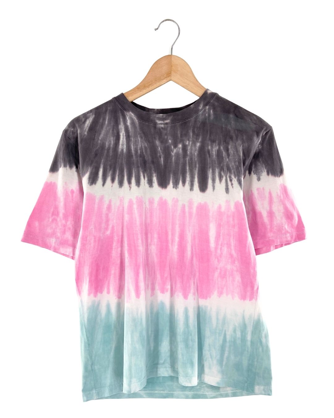 Camiseta con print tie dye