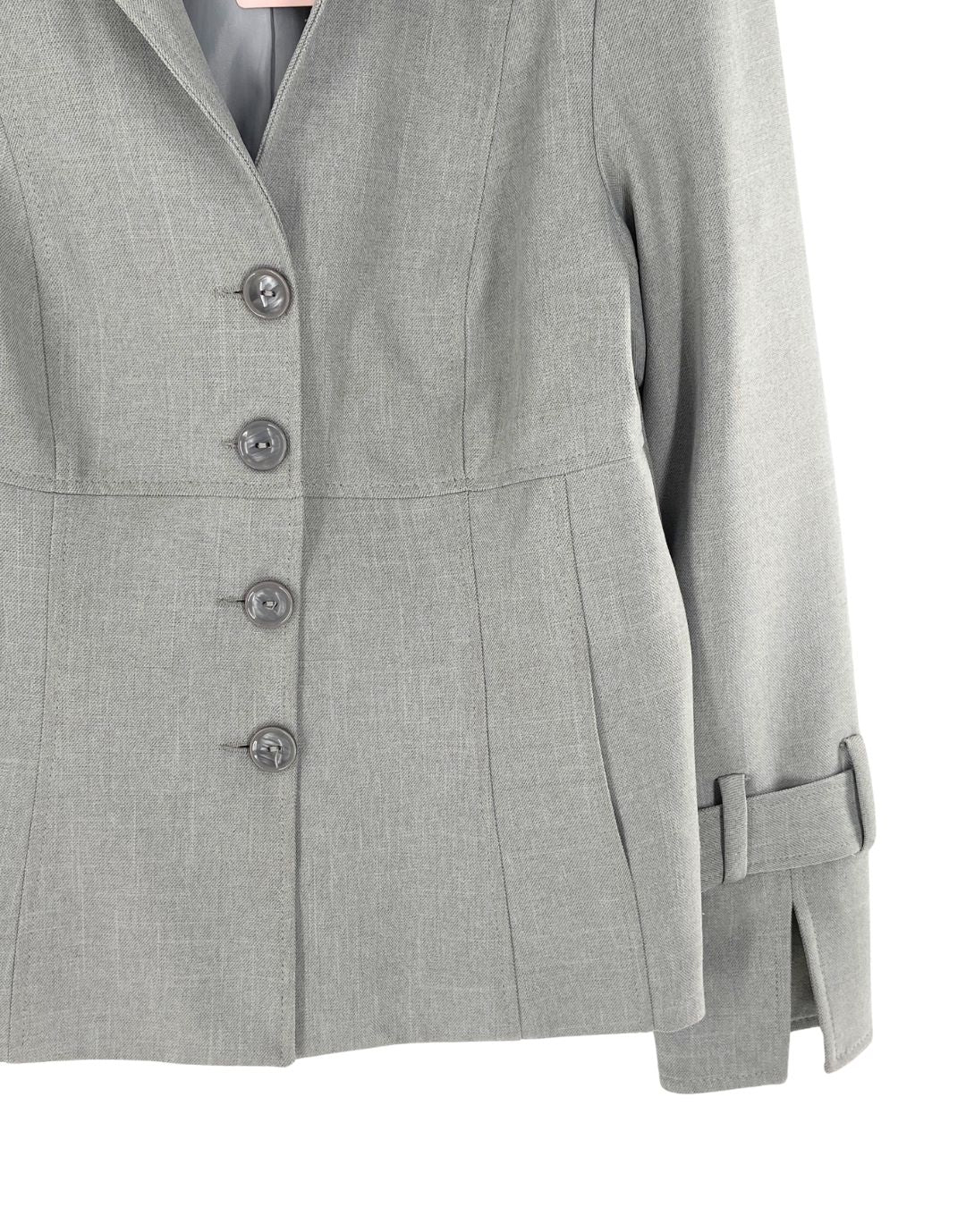 Blazer abotonado costuras