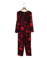 Enterizo cruzado print flores