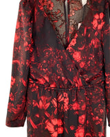 Enterizo cruzado print flores