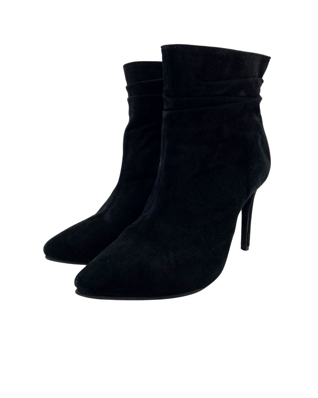 Botines de tacon en cuero