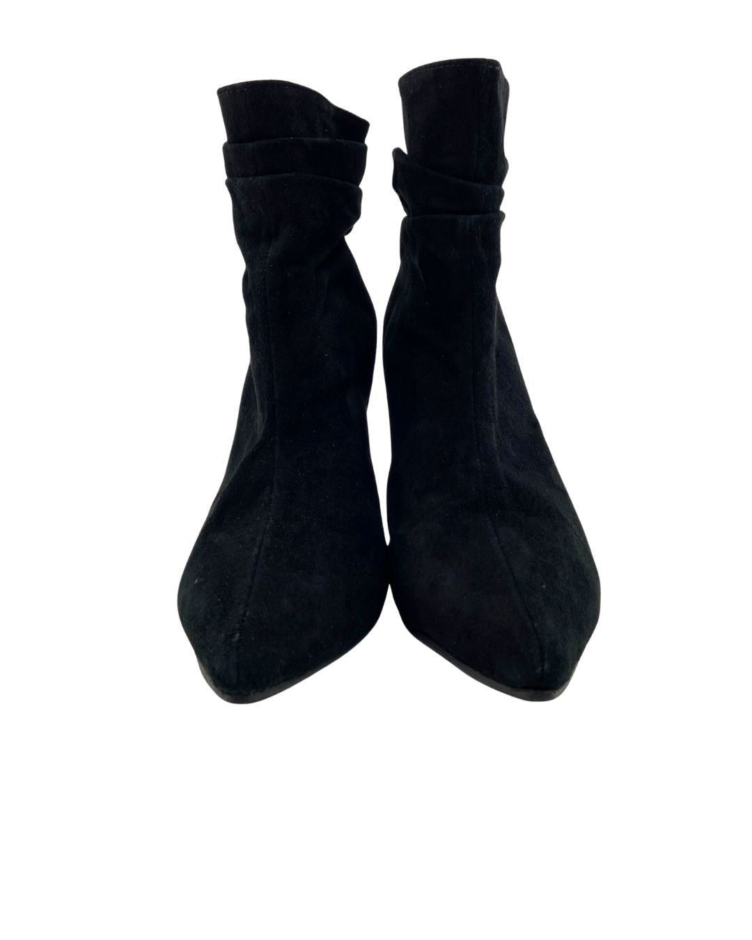 Botines de tacon en cuero