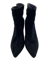 Botines de tacon en cuero